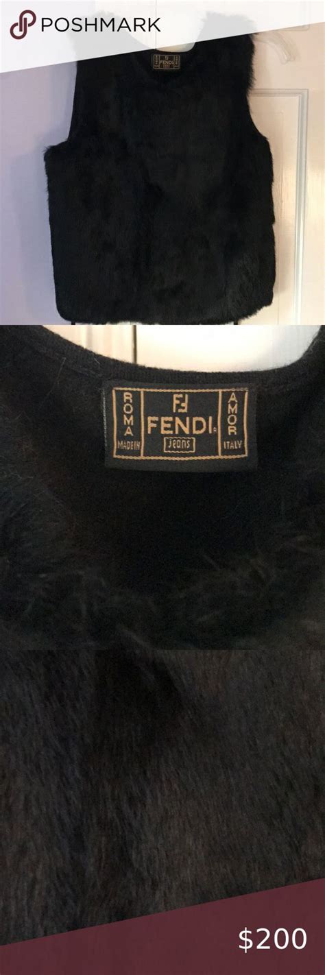 fendi brown mink vests.